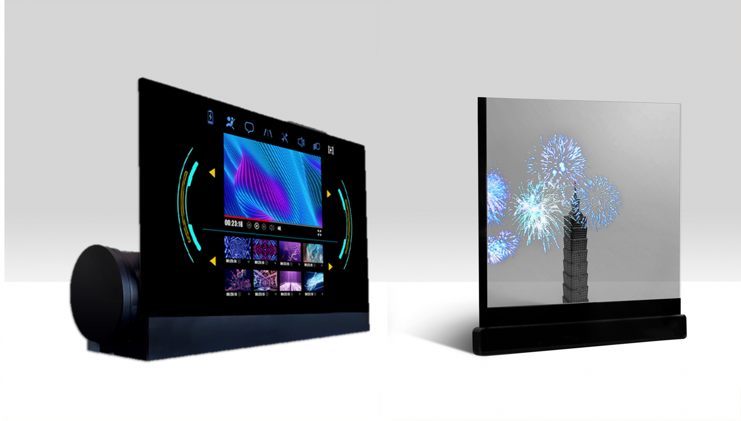 可卷式、折迭性、高透明